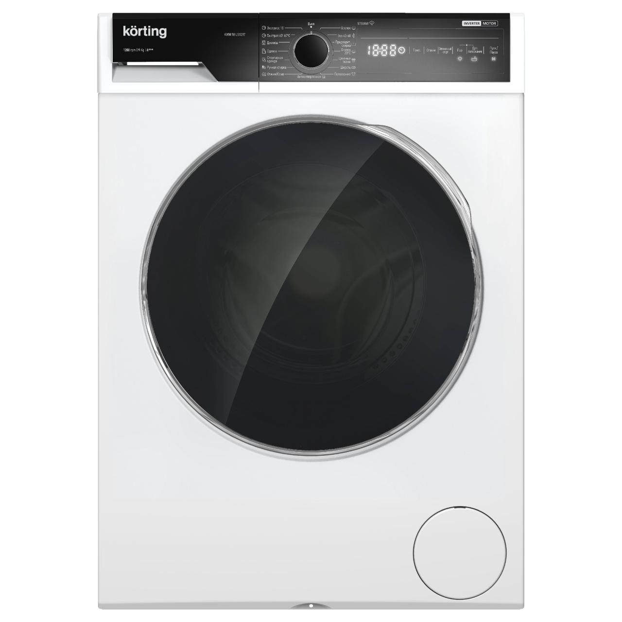 Отдельностоящая стиральная машина с паром Korting KWM 58ILS1297 RU