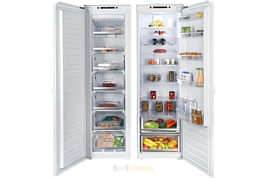 Комплект морозильник и холодильник HIBERG FRB-30 NFW / RFB-30 W RU